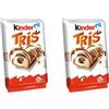 Generico 2X Confezione Per Kinder Tris, Barrette al Cioccolato con Latte, Novità Ferrero, 2 Confezioni da 5 Barrette, 102,5 g
