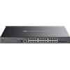 TP-Link SG5428XMPP switch di rete Gestito L3 Gigabit Ethernet (10/100/1000) Supporto Power over (PoE) Nero [SG5428XMPP]