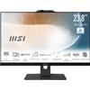 MSI Modern AM242TP 1M-2267XEU Intel Core 5 120U 60,5 cm (23.8") 1920 x 1080 Pixel PC All-in-one 8 GB DDR5-SDRAM 512 SSD Wi-Fi 6E (802.11ax) Nero [AM242TP 1M-2267XEU] SENZA SISTEMA OPERATIVO