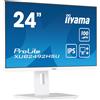 iiyama XUB2492HSU-W6 Monitor PC 60,5 cm [23.8] 1920 x 1080 Pixel Full HD LED Bianco (XUB2492HSU-W6 24IN FHD ETE IPS) [XUB2492HSU-W6]