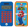 Lexibook Calcolatrice tascabile Super Mario, Funzioni di calcolo classiche e avanzate, cover protettiva rigida, con batteria, Rosso/blu, C45NI