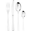 Sambonet Taste 52553-G2 - Set di Posate da Tavola monoblocco in acciaio inox 18/10, per 12 persone, 48 pezzi: 12 forchette, 12 cucchiai, 12 coltelli, 12 cucchiaini da tè