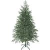 HOMCOM Albero di Natale Artificiale da 150 cm e Ignifugo con 1375 Rami Realistici, Base in Metallo Pieghevole | Aosom Italy