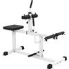 SPORTNOW Macchina per Polpacci Seduti Regolabile, per Allenamento Gambe Polpacci, Vita e Braccia, Palestra Casa Domestica, Bianco | Aosom Italy