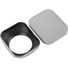 Generic Cappuccio di Lenti a Vite Quadrata, Lega in Lega di Alluminio CNC Elaborazione Fine Le Lente Cappuccio Protettore per tonalità con Cappuccio per Lenti SLR/Micro Camera Singola (44MM)
