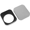 Generic Cappuccio di Lenti a Vite Quadrata, Lega in Lega di Alluminio CNC Elaborazione Fine Le Lente Cappuccio Protettore per tonalità con Cappuccio per Lenti SLR/Micro Camera Singola (53 mm)