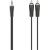 Hama Cavo 2 Rca M-Jack 3.5mm M 3 Metri Nero