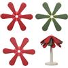 3Pcs Salvagente in Silicone per Albero con Supporto (Rosso/Verde/Rosso Chiaro)
