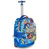 Mitama Zaino Trolley Run Maxi FunnySport, Spallacci a scomparsa, Bambini e Bambine, Tasca Porta Borraccia, Doppio uso, azzurro