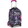 Seven Zaino Trolley Scuola Elementare Bambina, Zaino Sganciabile, Triplo Uso, New Tech, fucsia