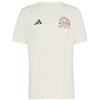 adidas Uomo Mercedes - Amg Petronas Formula 1 Team Silver Arrows 1955 Graphic Shirt, off White/Granite/Red, S