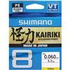 SHIMANO Kairiki 8, 300 Meter, 0.230 mm/22.5 kg, Linea di Pesca Intrecciata, 59Wpla68R27