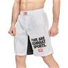 LEONE 1947, Pantaloncino MMA Logo WACS Bianco/Nero XL AB952