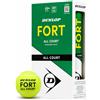 Dunlop Sports Dunlop Palline da tennis Fort All Court TS | Prestazioni élite | Approvata ITF | Nucleo premium in gomma | Feltro tessuto | Rimbalzo costante | Erba | Duro | Terra