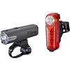 CatEye Sync Core & Kinetic anteriore e posteriore ricaricabile Light Set - Tecnologia di sincronizzazione, luminoso, lunga durata della batteria, e USB ricaricabile