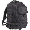 Mil-Tec Military Army Patrol Zaino da assalto 36L MOLLE, tattico e da pattuglia, nero