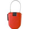 Hiplok FX, Lucchetto a cavo, Unisex, RED, Circonferenza di chiusura 100cm