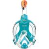 SEAC AMICA, Maschera Integrale da Snorkeling per adulti e bambini dai 6 anni in su, facciale in polimero anallergico senza ftalati, acquamarina/arancione, JUNIOR