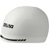 Arena Cuffia da nuoto 3D Soft USA, unisex, per adulti, in silicone, per allenamenti e gare, colore bianco, XL