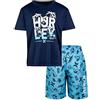 Hurley Hrlb Shark Paradise Set Pantaloncini da Board, Blu (Blue Gaze), 18 Meses Bambino