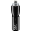 ELITE Borraccia Jet Plus 950ml Extra Grande Nera Borraccia Ciclismo Sportiva Senza BPA Bottiglia Bici Lunghe Distanze (Nero/Logo Grigio, 950ml)