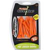 Pride Golf Tee Finitura Opaca, Tee da Golf in plastica ad Alte Prestazioni, Arancione, Clamshell of 15 Tees