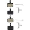 cyclingcolors Pastiglie freno scooter compatibile con BRIGMTON DUALTRON JOYOR KAABO KUGOO OVEX SKATEFLASH TNE VSETT ZERO materiale organico resina frenata silenziosa progressiva, 2 coppie