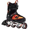 K2 Skates Ragazzi Pattini in linea SK8 HERO BOA ALU — black - orange — L (EU: 35-40 / Mondo: 220-260 / cm: 22-26 / UK: 3-7 / US: 4-8) — 30F0118
