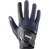 uvex sumair, guanti da equitazione flessibili unisex, robusti, ventilazione ottimale, black-blue, 6.5