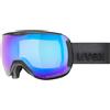 Uvex downhill 2100 CV - maschera da sci per adulti - categoria di filtro 2 - privo di appannamenti - blck SL/blue-green - one size
