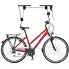 Relaxdays Portabici da Soffitto fino a 30 Kg, Appendi Bicicletta a Carrucola, Garage e Cantina, Ganci di Supporto, Nero