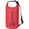 CRESSI Dry Bag Zaino Impermeabile in Resistente PVC con Chiusura Roll-Top, Tracolla e Zip, Ideale per Spiaggia, Immersioni, Snorkeling, Viaggi e Sport Acquatici