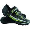 LUCK Scarpe da Ciclismo Master, con Suola di Carbonio E Tripla Striscia per Una Fissaggio, Nero. (47 EU)