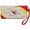 Little Earth Productions Littlearth - Portafoglio Curvo e Organizer con Cerniera, Kansas City Chiefs NFL, Colori della Squadra, 20,3 x 10,2 x 2,5 cm