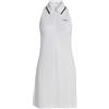 adidas Femme Seasonal Essentials Colorpop Dress with Embroidered Graphic, White/Collegiate Green, L Short