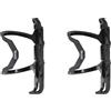 ZEFAL Pack Pulse Z2 - Due Portaborracce Bici - Portaborracia Laterale per Telaio a Spazio Limitato - 40 g Ogni Porta Borraccia - Nero - Made in France