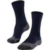 FALKE TK2 Explore Cool W So lyocell filo funzionale spessi antivesciche 1 paio, Calzini da escursionismo Donna, Blu Marine 6120, 37-38
