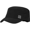 Buff| Cappello Military, Morbido, UPF50, Elemento Riflettente, Confortevole, Elastico, Corsa, Ventilazione, Pieghevole, Flessibilità, L/XL, Nero