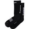 Kempa - Calze da Uomo, Uomo, Logo Classic, Nero/Bianco, FR : chaussettes : 39-42 (Taille Fabricant : 36-40)