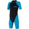 SEAC Unisex Bambini Muta Shorty in Neoprene da 1.5 mm e Lycra per il Nuoto, lo Snorkeling e il Gioco in Acqua, Neoprene, Nero/Azzurro, 5 Anni