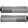 Peaty's Manopole Bici MTB Monarch - Impugnature in Mescola Morbida 20a con Texture a Fungo, Manopole Bicicletta Ammortizzanti con Barre ad Alta Presa e Cuscinetto per Pollice - 32-34 mm, Grigio