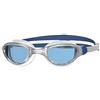 Zoggs Phantom 2.0, Occhialini da Nuoto Unisex, White/Blue/Tint, Taglia Unica