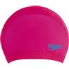 Speedo Junior Unisex Long Hair Cap | Swim Cap | Snag Free | Easy-On, Begonia Pink/Lapis Blue, One Size