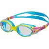 Speedo Unisex Kids Biofuse 2.0 SwiMing Goggles | Patented Easy Adjustment | Anti-fog | Anti-leak | Enhanced Fit | Improved Comfort, Lemon Drizzle/Kiki Pink/Picton, One Size