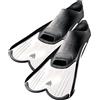 CRESSI Light Fins for Swimming, Training, Reactive Blade for Muscle Legs, Soft Elastomer Shoe, Ideal for Swimming Pool, Sea, And Snorkeling, Unisex, White, EU_39/40_UK_5.5/6.5
