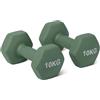 Amazon Basics Neoprene Dumbbell Weights Set, Pair of 10 kg