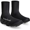 GripGrab Copriscarpe Ciclismo Ride Impermeabile Antivento Bici da Strada Regolabili Copriscarpe Antipioggia Nero Giallo