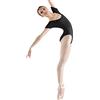Bloch Dance Cavalier - Body a maniche corte, da donna, S, colore: nero
