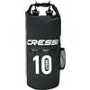 Cressi Dry Bag, Sacca/Zaino Impermeabile per attività Sportive Unisex Adulto, Nero con Zip, 10 LT