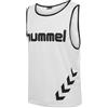 hummel Fundamental - Canotta Sportiva con Marchio, Bianco (Bianco), Adulto